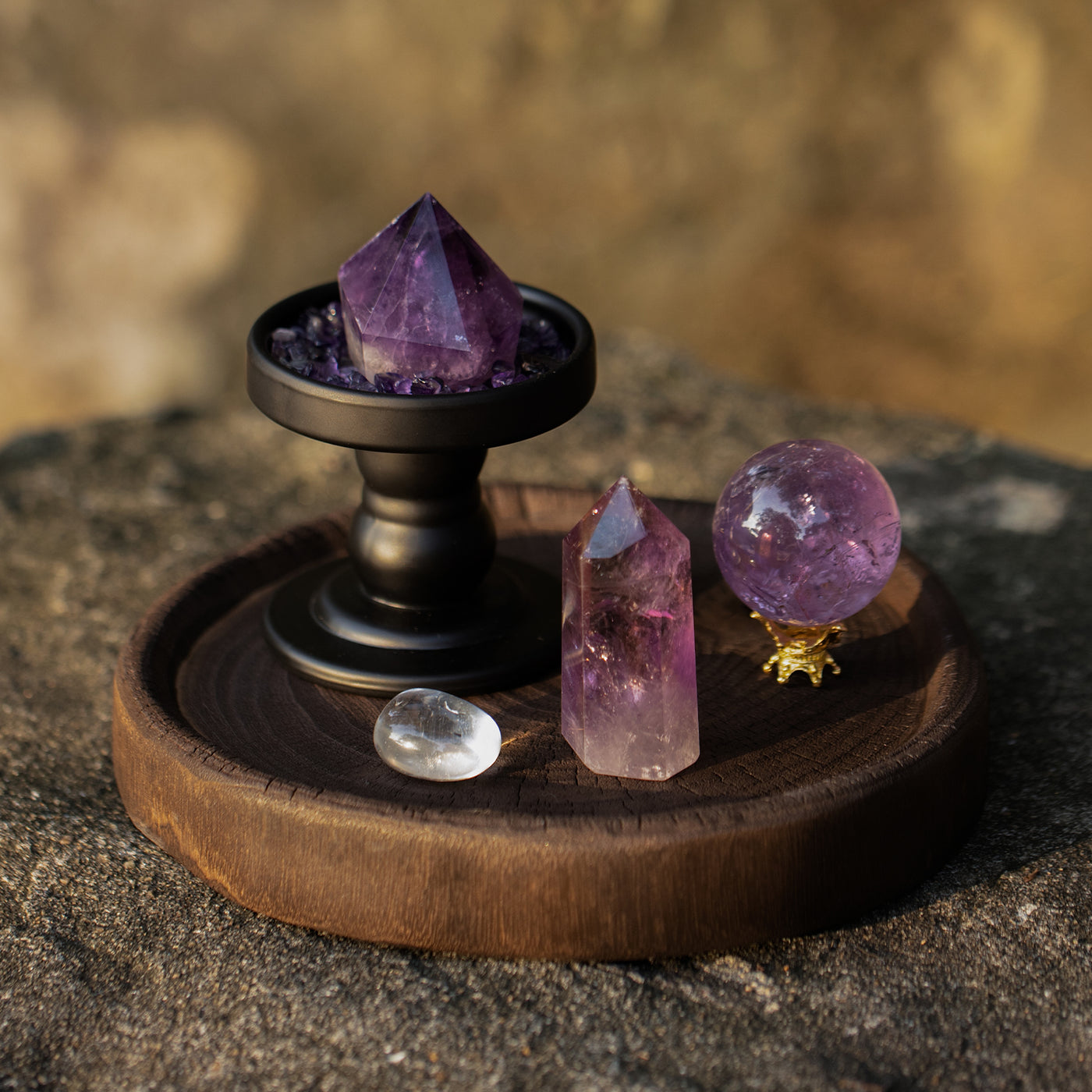 Amethyst Sanctuary Crystal Grid