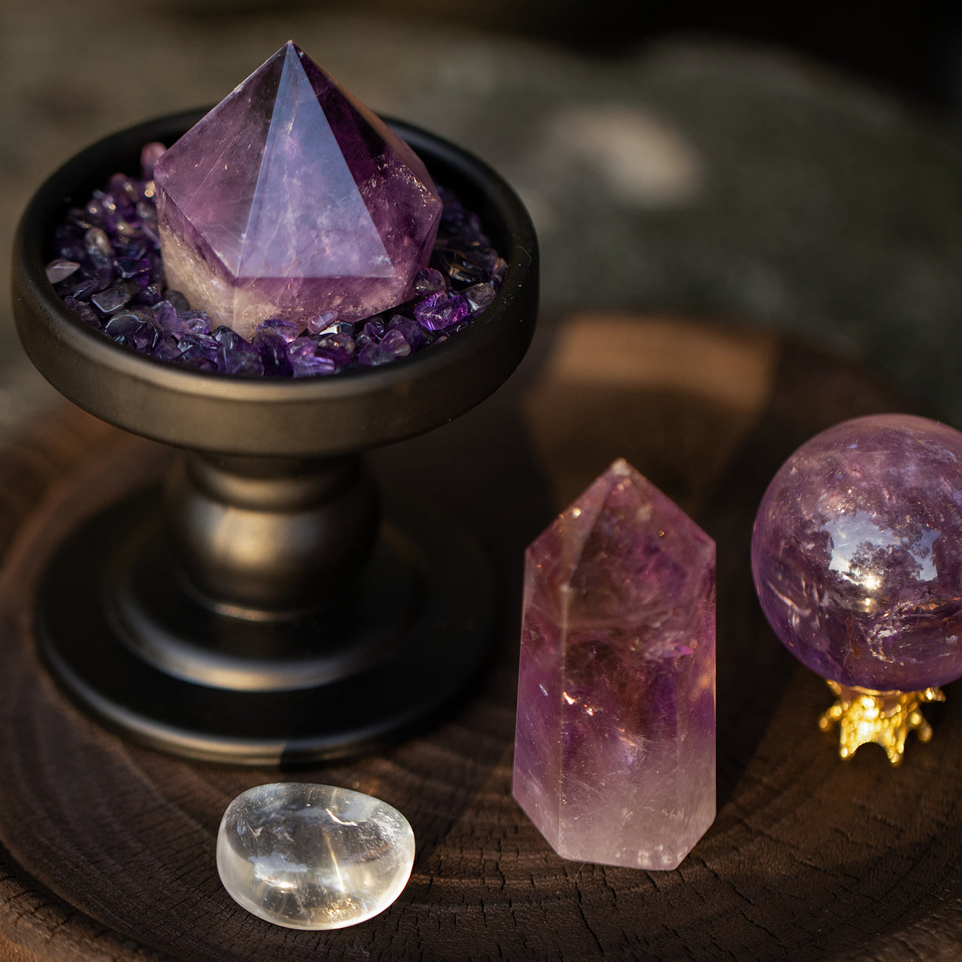 Amethyst Sanctuary Crystal Grid