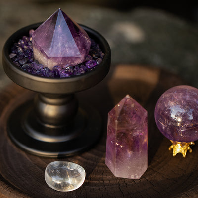 Amethyst Sanctuary Crystal Grid
