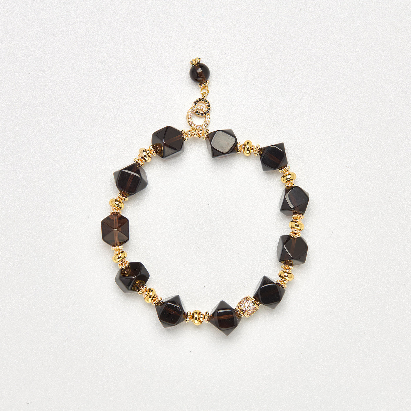 Golden Ember Smoky Quartz Bracelet