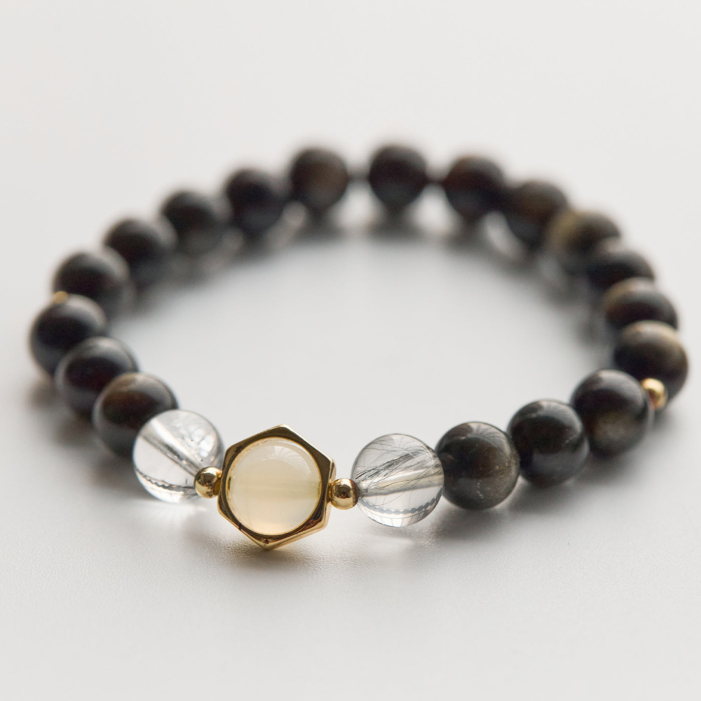 Twin Flame Obsidian Bracelets