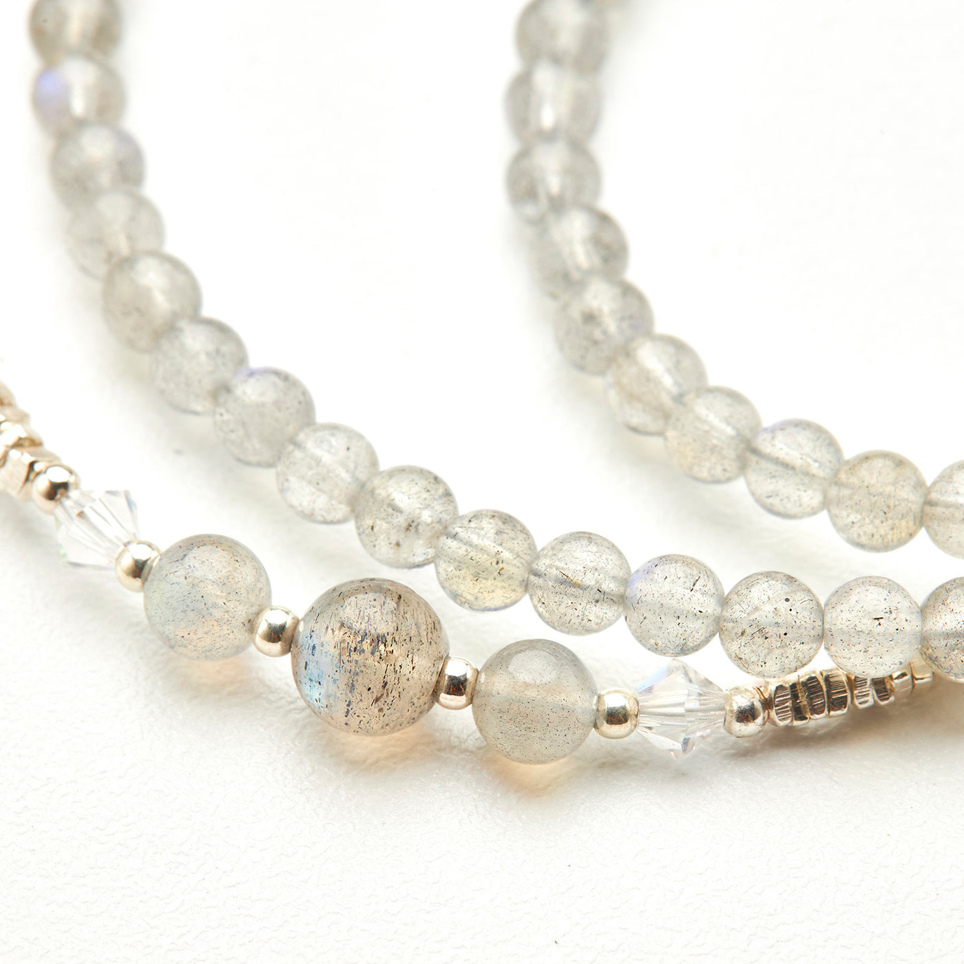 Lunar Veil Triple-Wrap Necklace & Bracelet